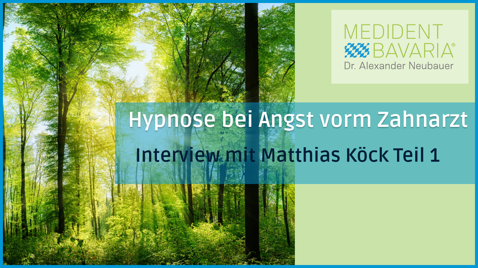 Hypnose bei Angst vorm Zahnarzt Interview mit Matthias Köck Teil 1